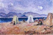 Henri Lebasque Prints On the Beach oil